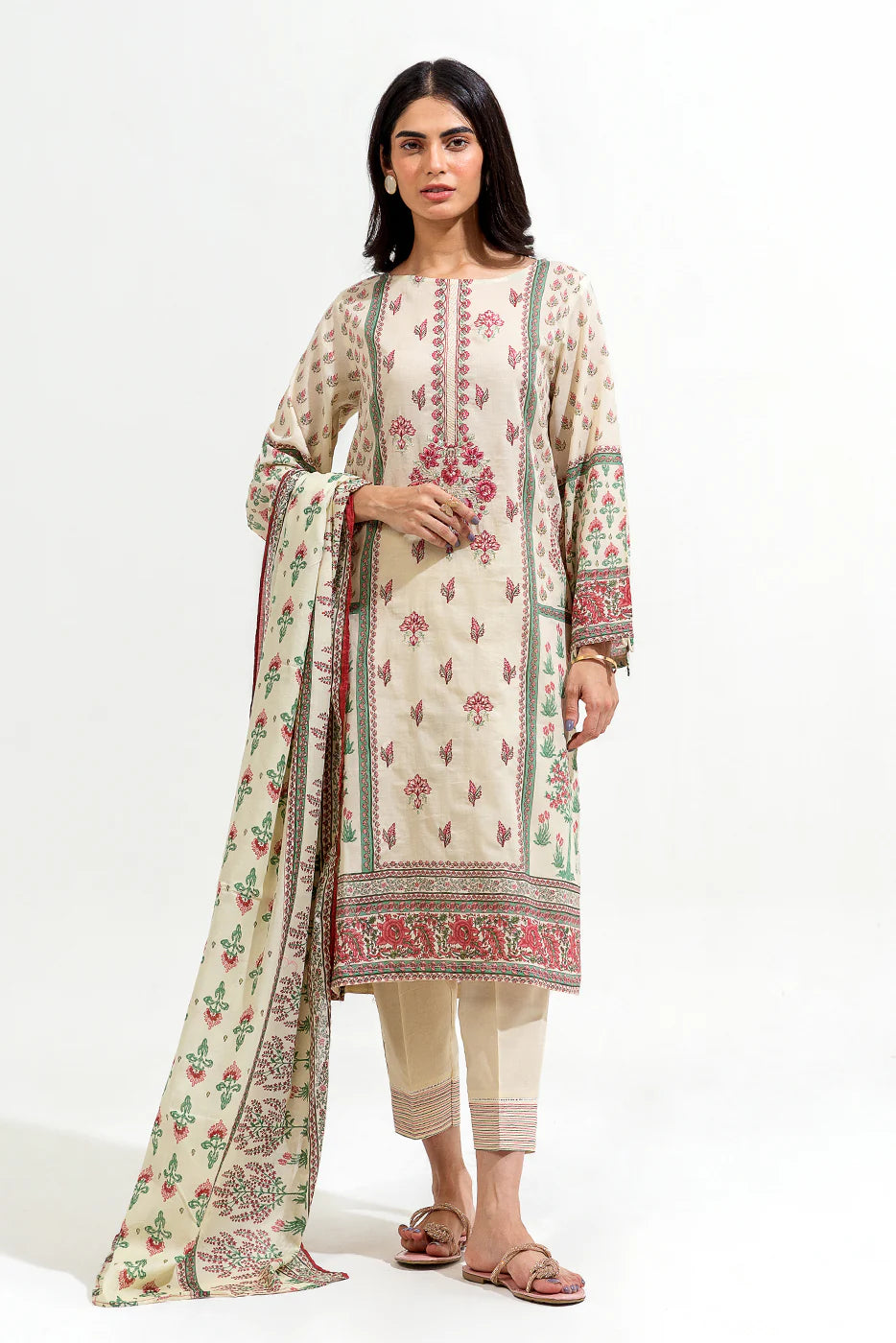 Embroidered Lawn Suit