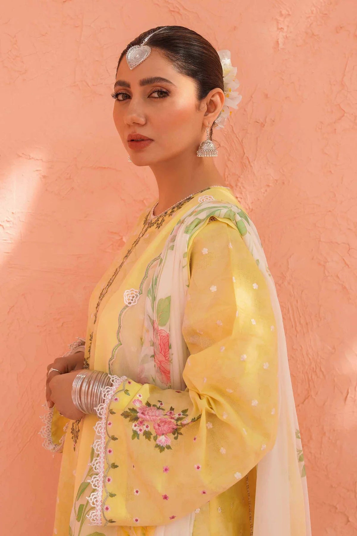 Yellow Embroidered Suit