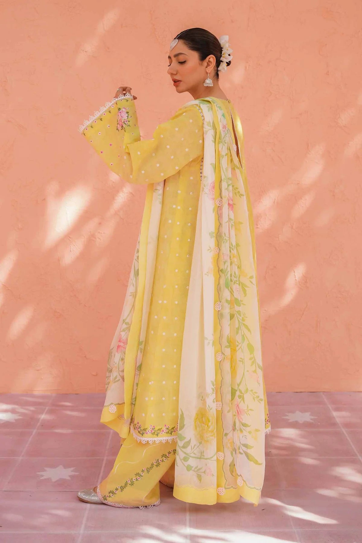 Yellow Embroidered Suit