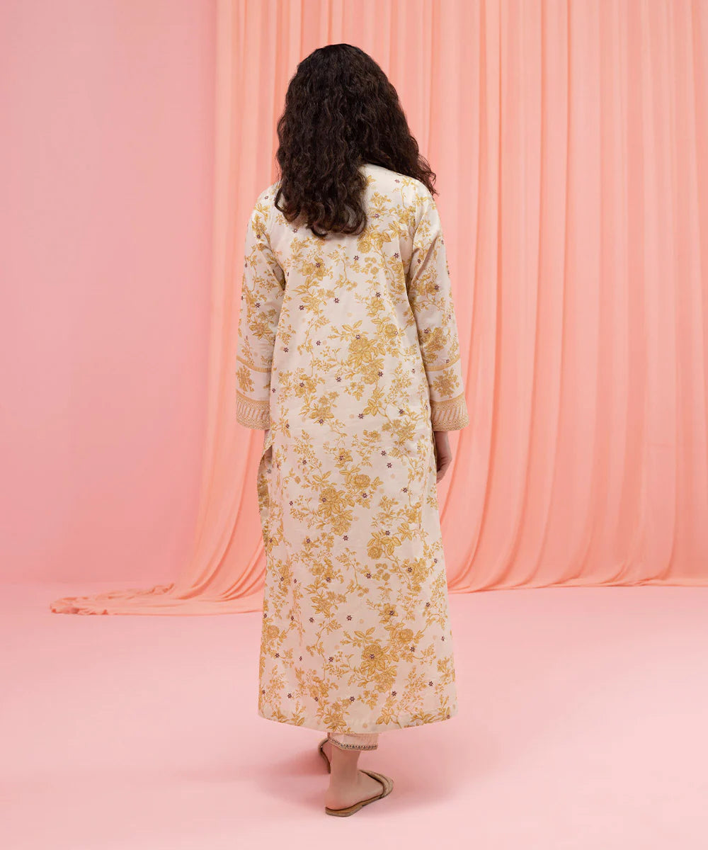 Off-White Embroidered Lawn Suit