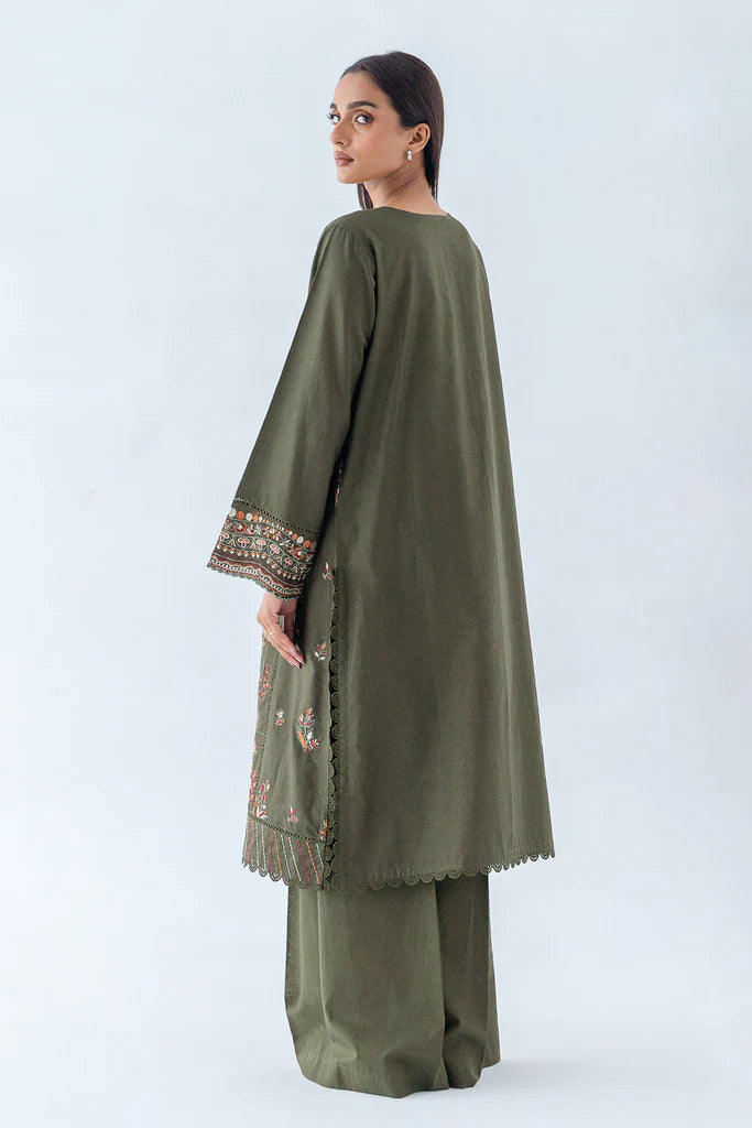 Forest Haze Embroidered Cambric Suit