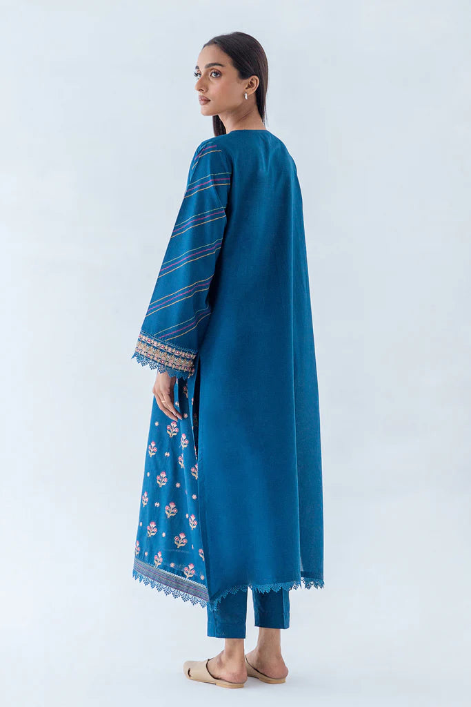 Sapphire Muse Embroidered Cambric Suit