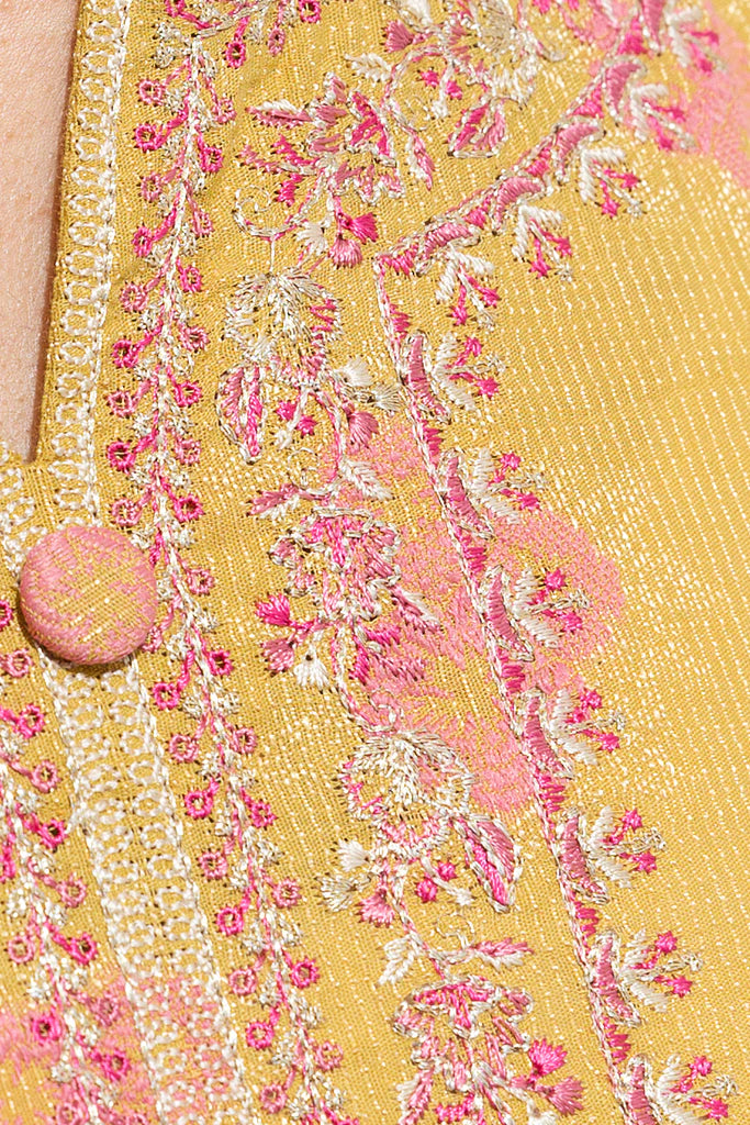 Embroidered Cotton Jacquard Suit