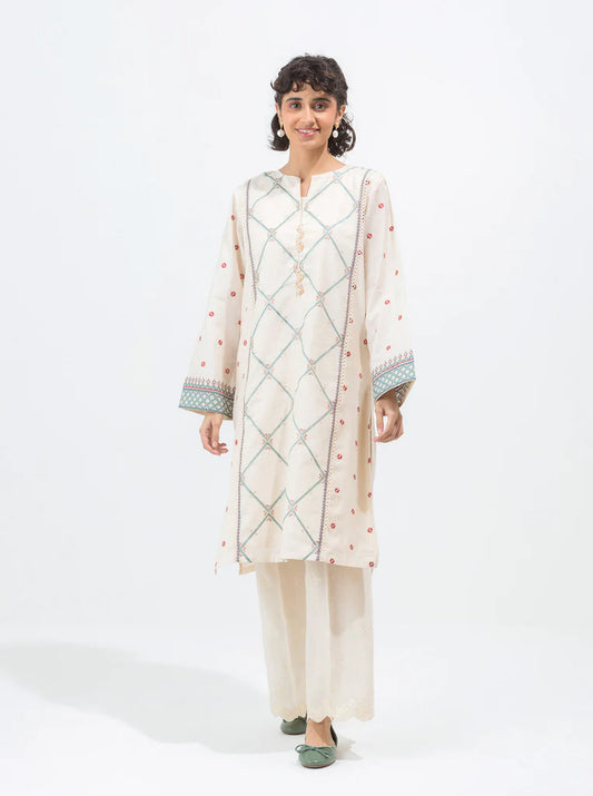 Embroidered Cotton Suit