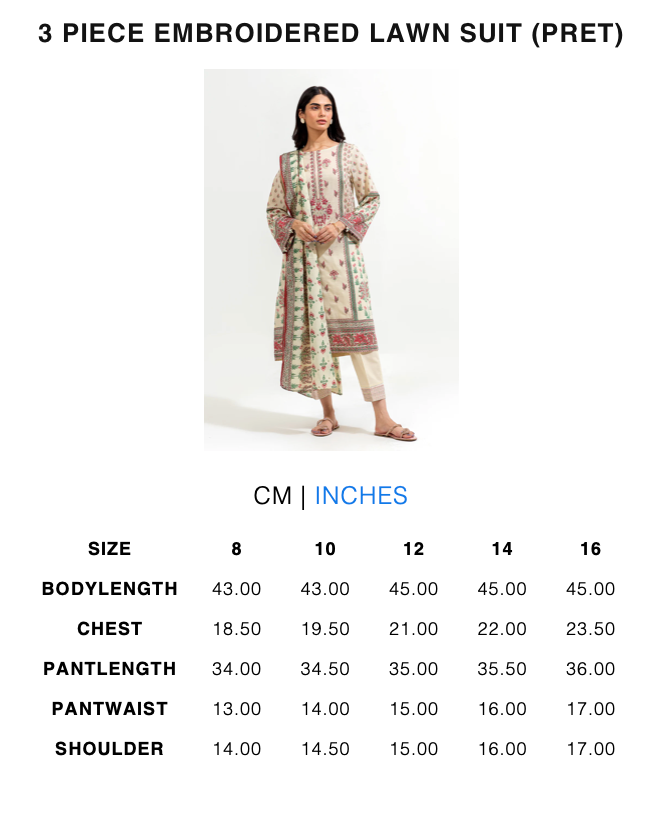 Embroidered Lawn Suit