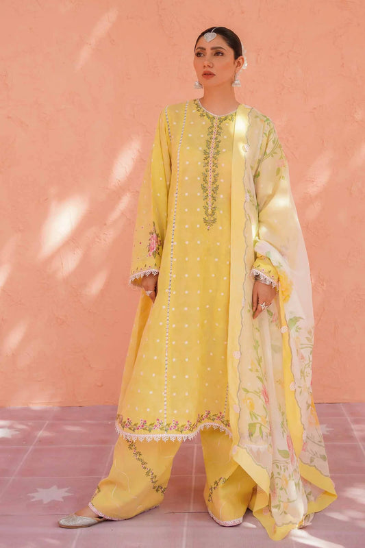 Yellow Embroidered Suit