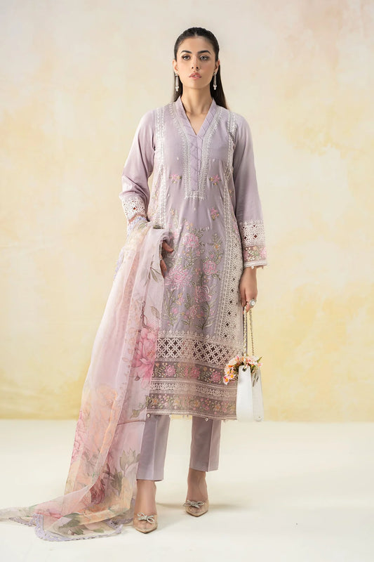 Embroidered Dobby Lawn Suit