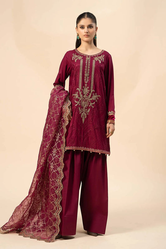 Embroidered Linen Suit