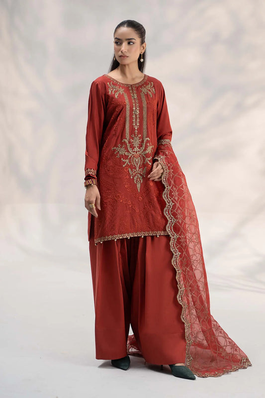 Embroidered Linen Suit