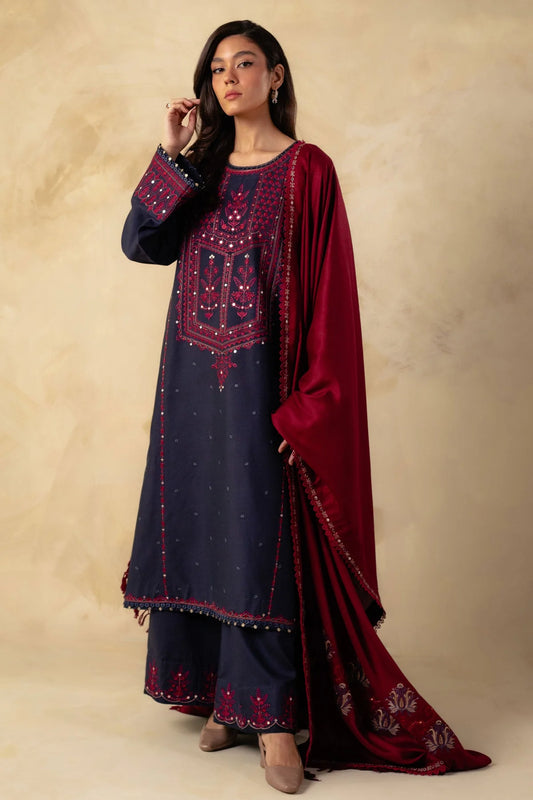 Embroidered Linen Suit