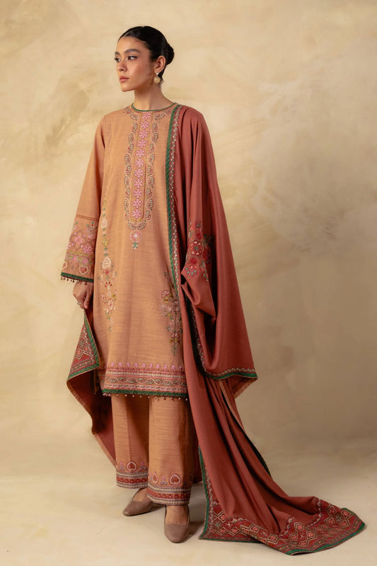Embroidered Khaddar Suit